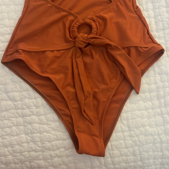 Burnt orange, women’s one piece bathing suit - Picture 3 of 5
